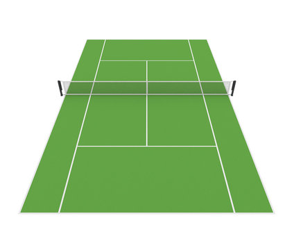 Tennis Court Isolated