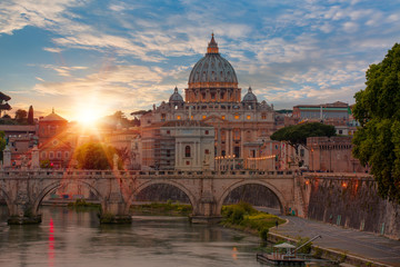Fototapeta premium St Peter Cathedral, Rome, Italy