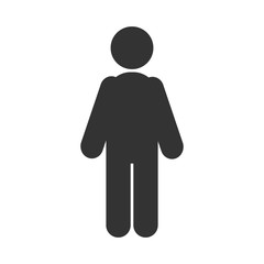 HUMAN silhouette icon. Vector.