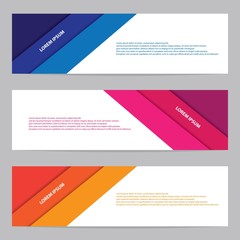 Modern abstract banner