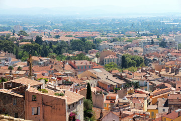 Fototapeta na wymiar View above Hyères - Provence - France