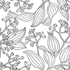 Fototapeta premium cinnamon seamless pattern