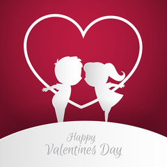 Valentine's Day, Kissing couple, Love day