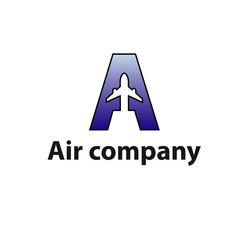 Air company logo design vector template