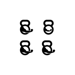 Obraz premium Gym logo, fitness logo