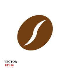 icon coffee grain. vector illustration