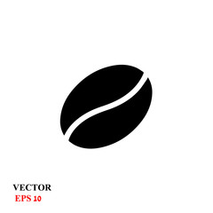 icon coffee grain. vector illustration