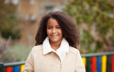 African girl in a park