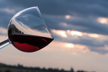 Toast at sunset
