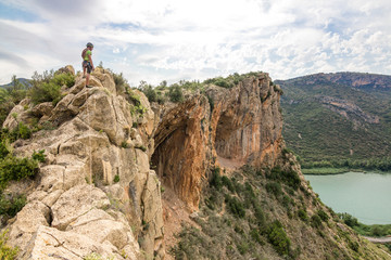 Climber on the ridge