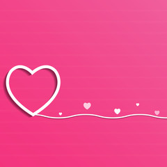 Background with hearts shape design for Valentine's Day