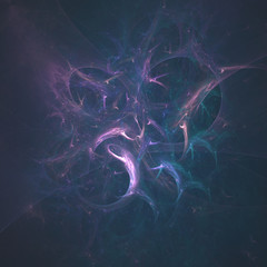 Fractal worlds, strange art background