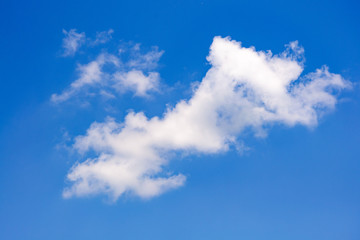 Cumulus clouds with blue sky
