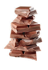 melted chocolate with mik