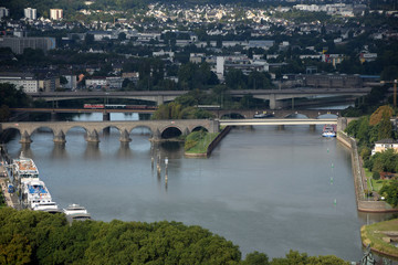 Naklejka premium Mosel bei Koblenz