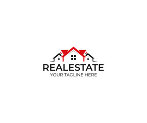 Realty logo template. House vector design. Property illustration