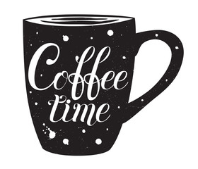 Coffee time hand drawn lettering