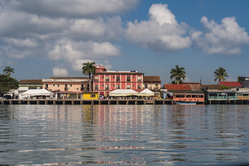 Naklejka premium Tlacotalpan view from papaloapan river