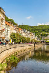Karlovy Vary (Carlsbad) City Centre,Czech Republic