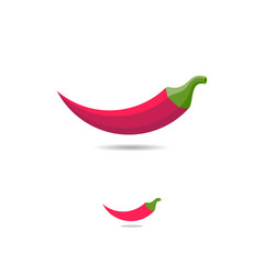 Chili pepper logo. Street food logo. Chili pepper icon. Restaurant emblem. 