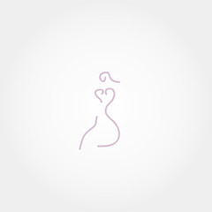 woman shape icon vector