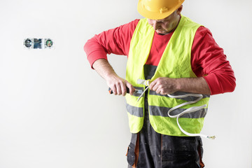 electrical work, electrician worker 

