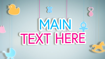 Hanging Baby Elements Title