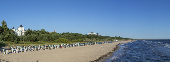 beach and old villa in Zinnowitz, Usedom