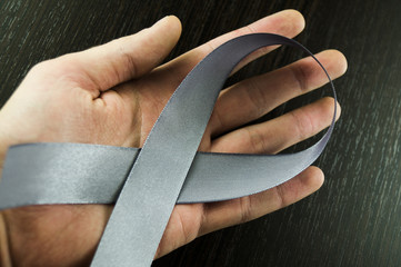 Parkinson's Day Men's Hand with gray tape