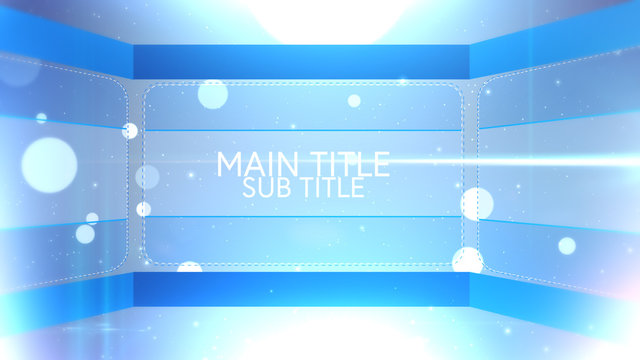 Corporate Blue Triptych Title