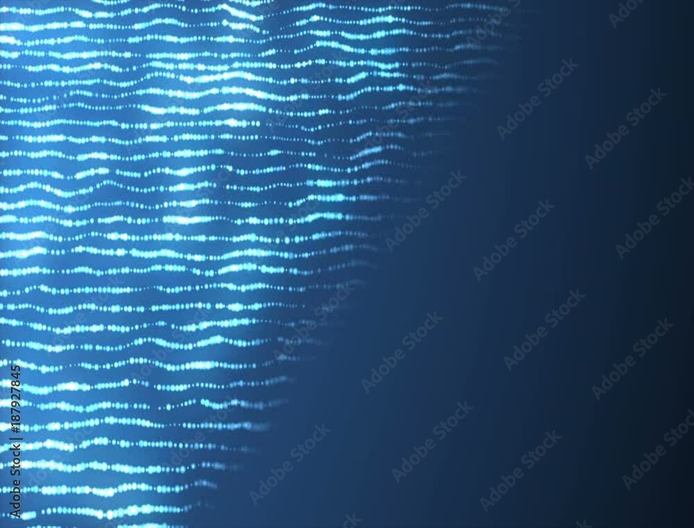 Aufkleber abstract cgi background. neural network space. neon dots