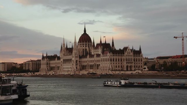 Image of building of Parliament in Budapest of Hungary outdoor.