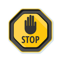 Fototapeta premium Stop sign illustration