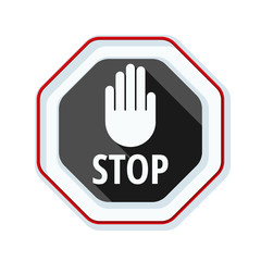 Obraz premium Ilustracja znaku stop