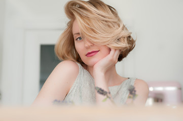 portrait of a blonde girl