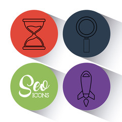 seo search engine optimisation and marketing icon 