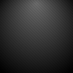 Black vector background with diagonal stripes. Dark texture with lighting.