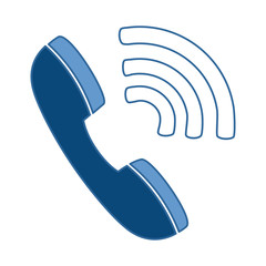 telephone service with waves signal