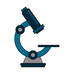 Microscope science tool icon vector illustration graphic design