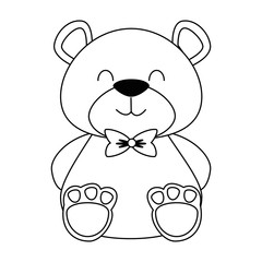 cute bear teddy icon