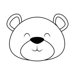 cute bear teddy icon