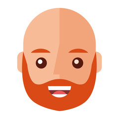 young man happy avatar character vector illustration design