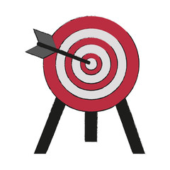 Target dartboard symbol icon vector illustration graphic design