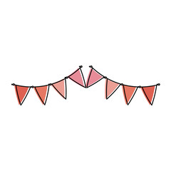 Obraz premium party garland decorative icon