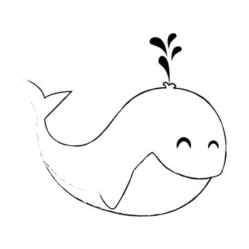 cute little whale icon
