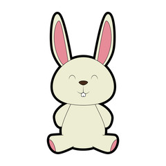 Fototapeta premium cute little rabbit icon