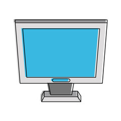 Computer screen technology icon vector illustration graphic design