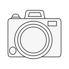 Vintage photographic camera icon vector illustration graphic design