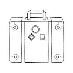 Travel suitcase symbol icon vector illustration graphic design