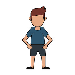 Man avatar cartoon icon vector illustration graphic design